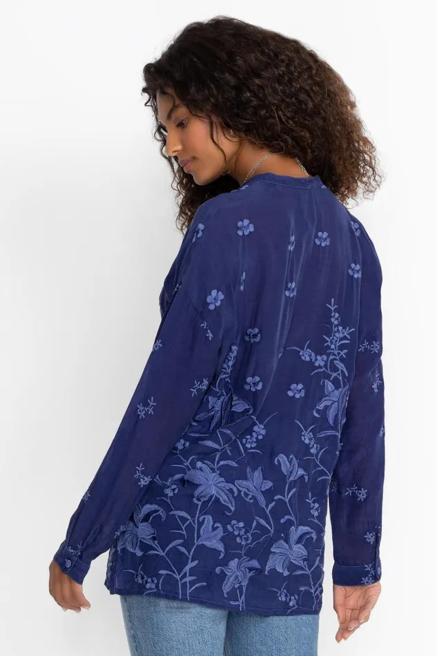 Women Tops Johnny Was AUDREY OVERSIZED TUNIC Beacon Blue Women Tops Johnny Was AUDREY OVERSIZED TUNIC Beacon Blue