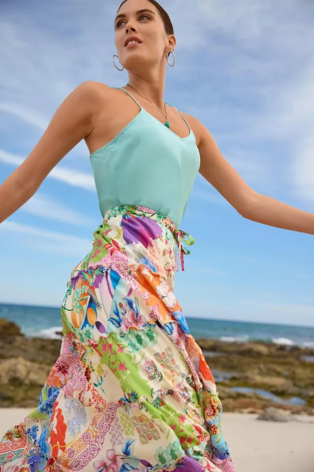 Women Tops Johnny Was ETTA CAMI TOP Marine Blue Women Tops Johnny Was ETTA CAMI TOP Marine Blue