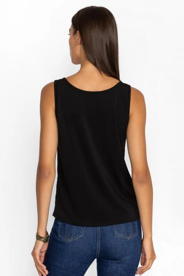 Women Tops Johnny Was JUSTINE TANK TOP Black