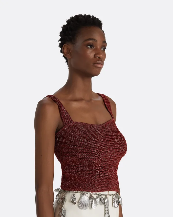 Women Tops Safiyaa Geena Amber Sun Knit Top Amber Sun
