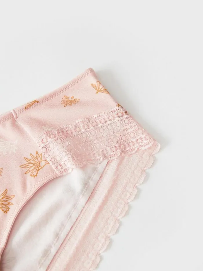 Women UNDERWEAR White Stuff Love Birds Shortie Dusty Pink