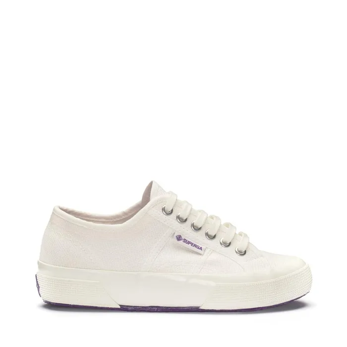 Women Unisex 2750 OG FIORENTINA Low Cut WHITE AVORIOPURPLE Superga Low Cut