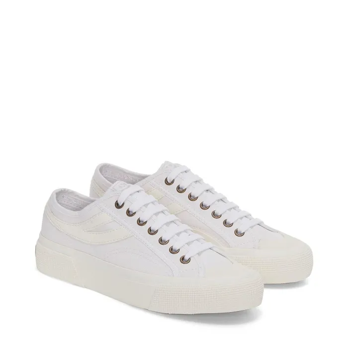 Women Unisex 2750 PANATTA 30 Sneaker WHITEWHITE AVORIO Superga Low Cut