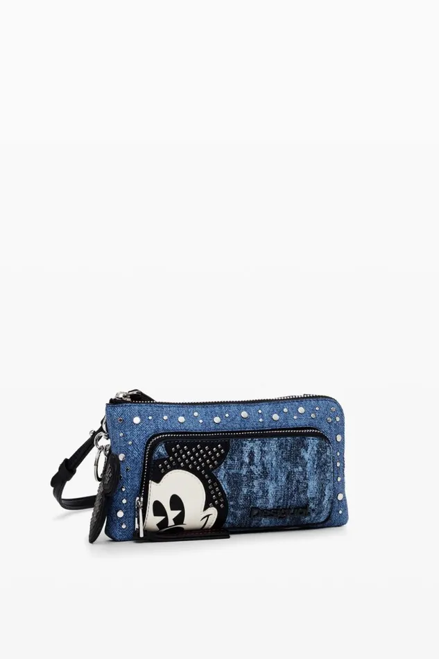 Women Wallets and Purses Desigual Mickey Mouse L Denim Wallet