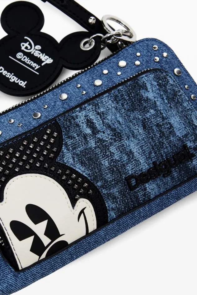 Women Wallets and Purses Desigual Mickey Mouse L Denim Wallet