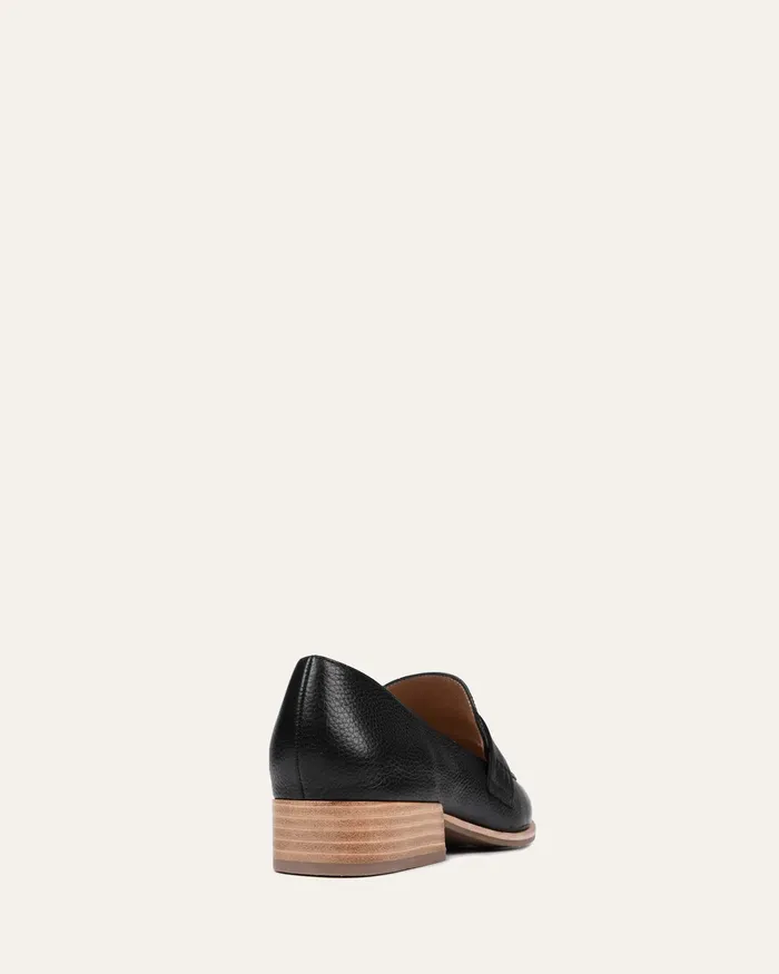 Women Xenos loafers black leather LACE UP and LOAFERS jomercer