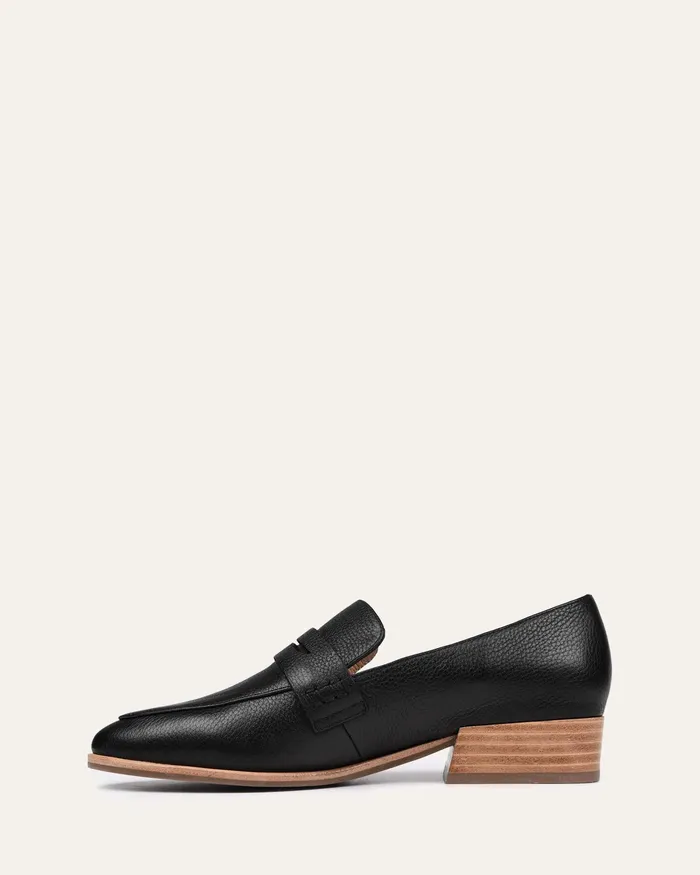 Women Xenos loafers black leather LACE UP and LOAFERS jomercer