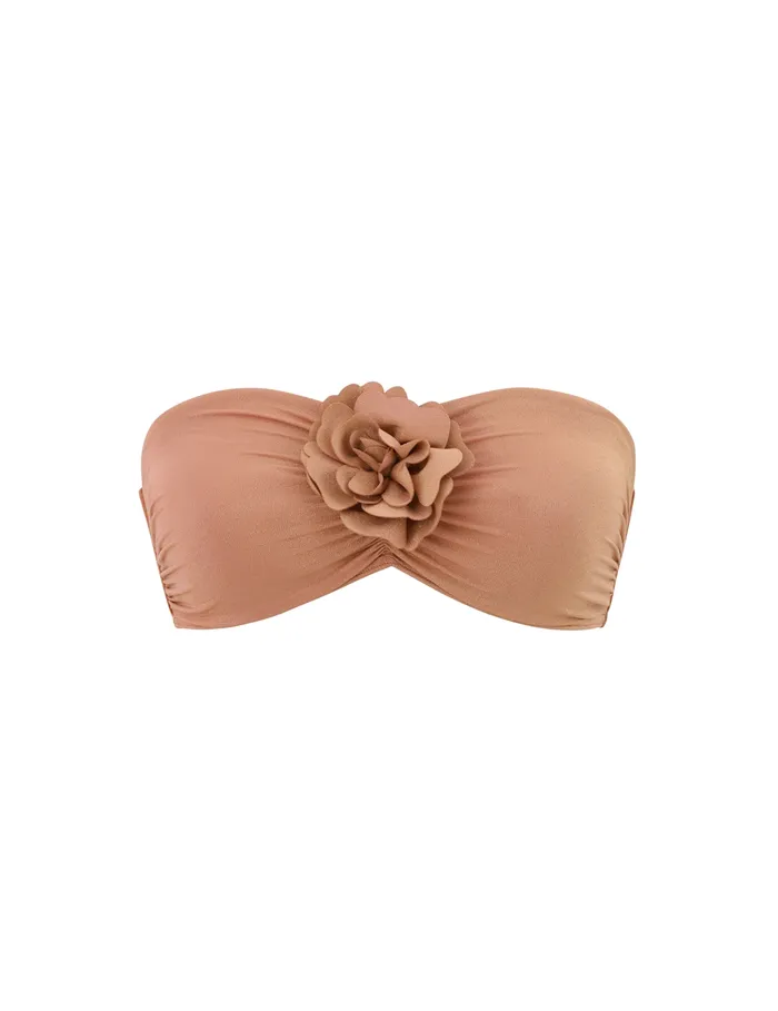 Women Zimmermann Bikinis Everley Metallic Bikini Top Rose