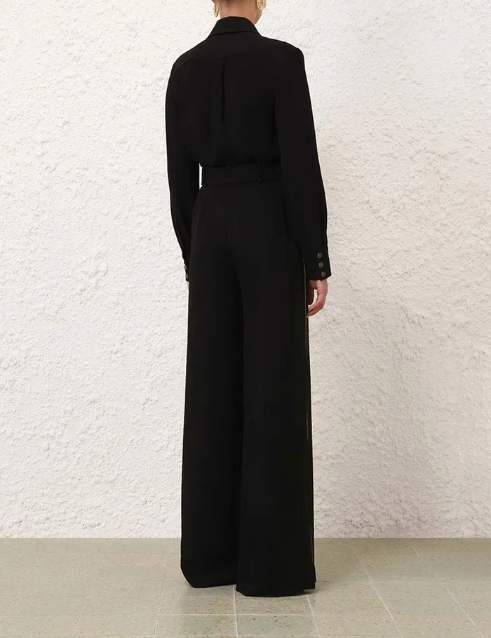 Women Zimmermann Clothing Belted Chain Pant Black