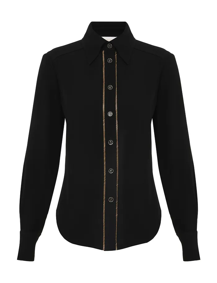 Women Zimmermann Clothing Chain Blouse Black