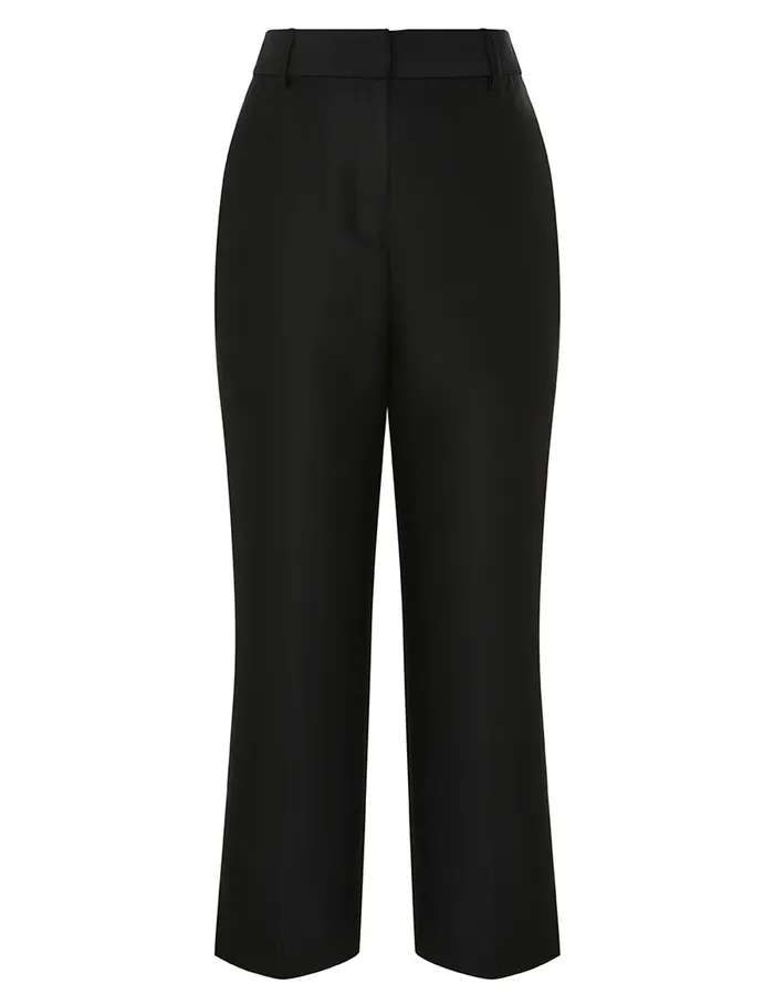 Women Zimmermann Clothing Crush Cropped Slim Pant Black