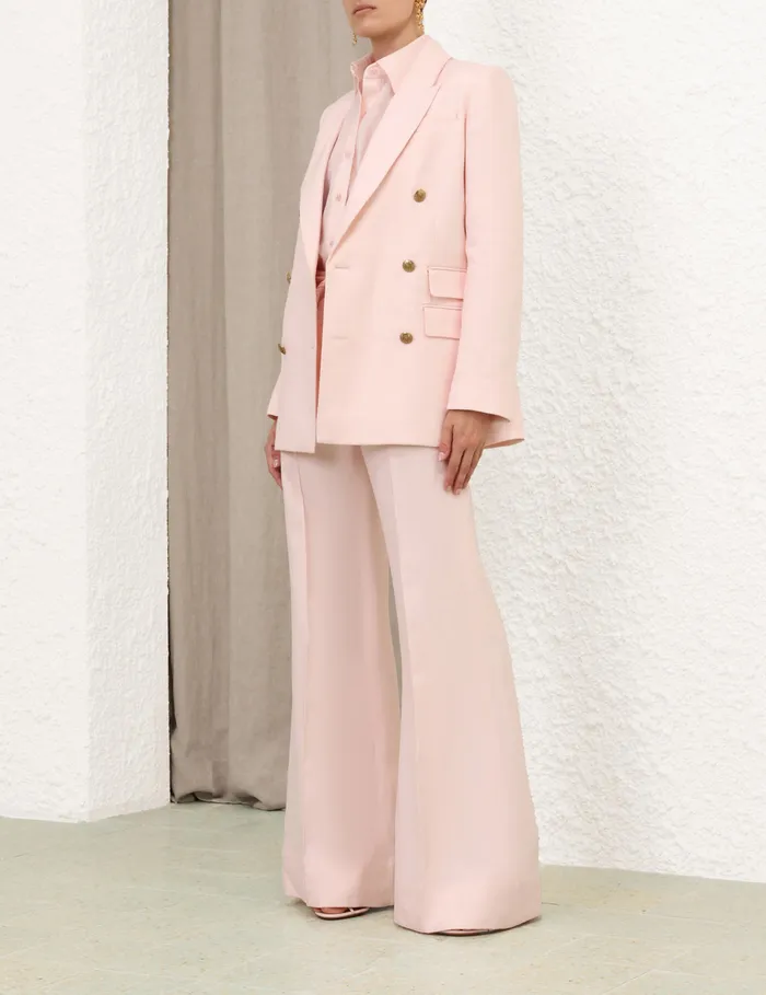 Women Zimmermann Clothing Crush Double Breasted Jacket Pink