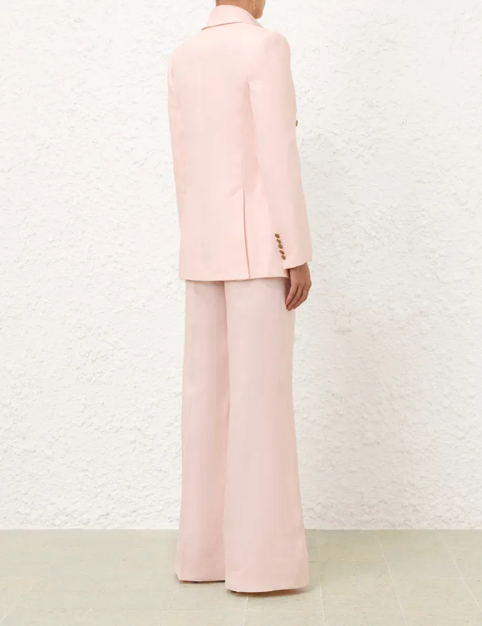 Women Zimmermann Clothing Crush Double Breasted Jacket Pink