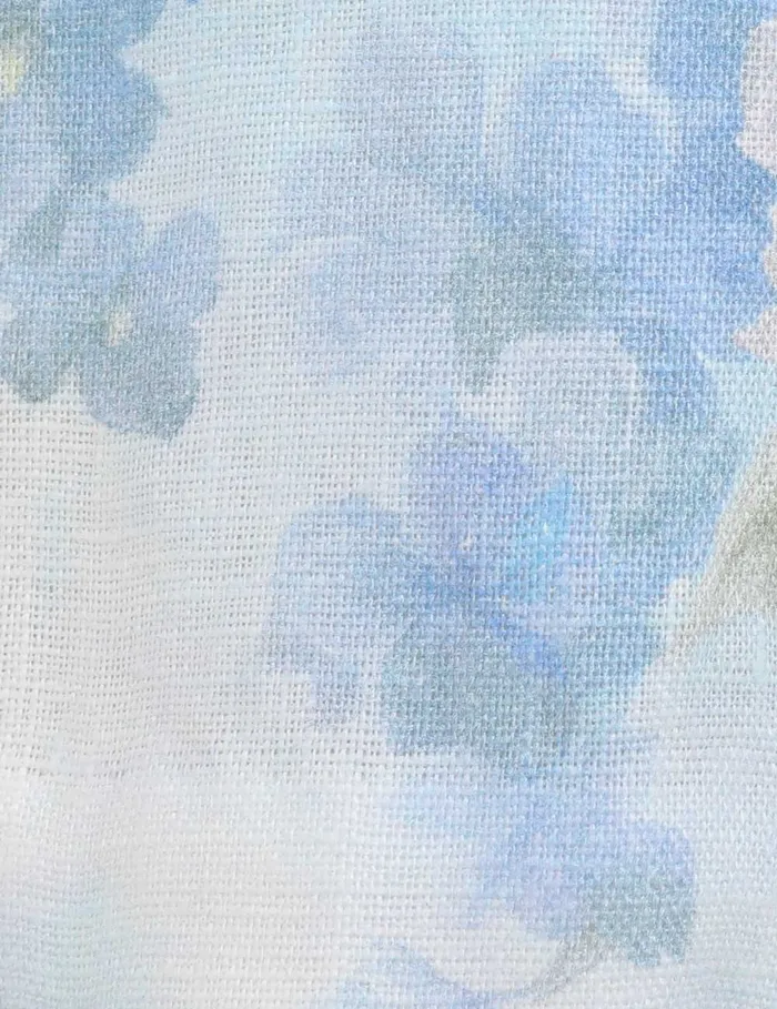 Women Zimmermann Clothing Crush Scalloped Shift Dress Blue Floral