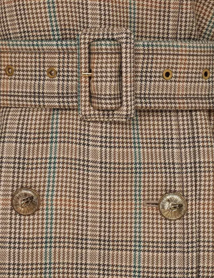 Women Zimmermann Clothing Eden Checked Trench Coat Check