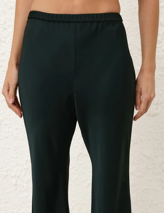 Women Zimmermann Clothing Eden Slouch Flare Pant Bottle Green