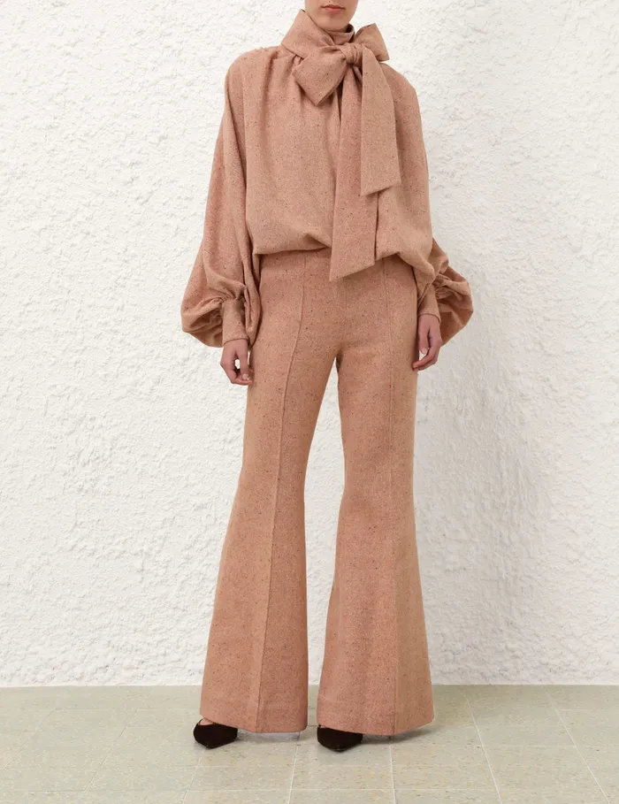 Women Zimmermann Clothing Illustration Melange Flare Red