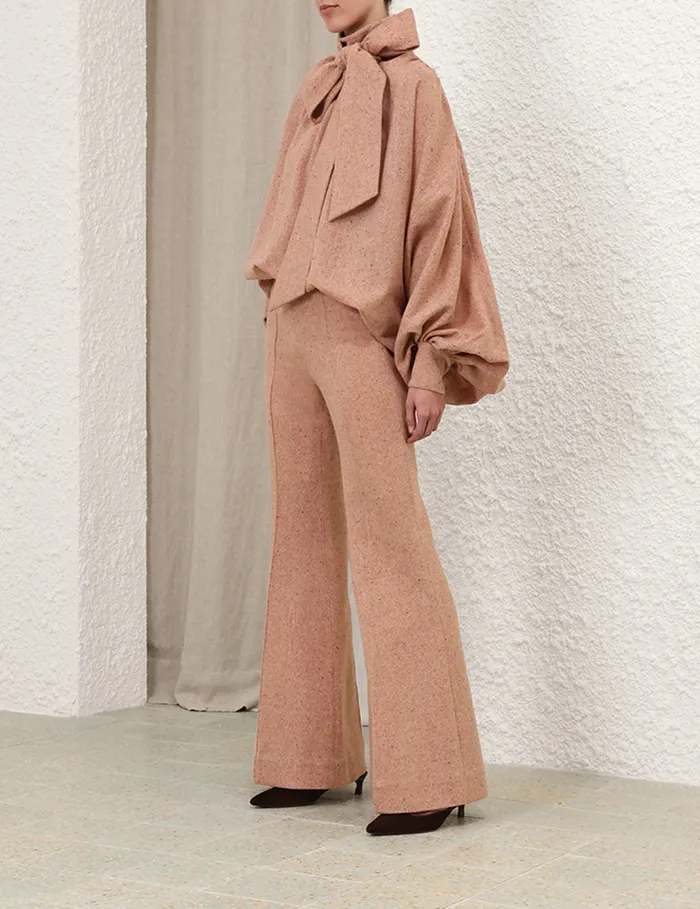 Women Zimmermann Clothing Illustration Melange Flare Red
