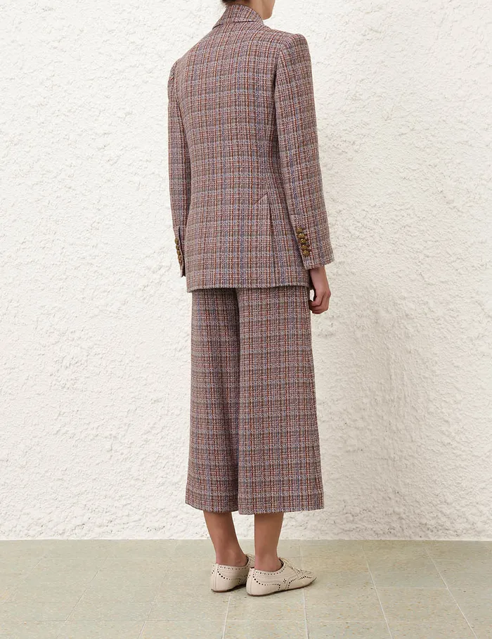 Women Zimmermann Clothing Illustration Tweed Jacket Multi