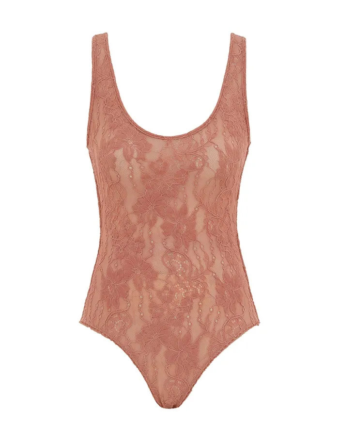 Women Zimmermann Clothing Scoop Neck Bodysuit Blush