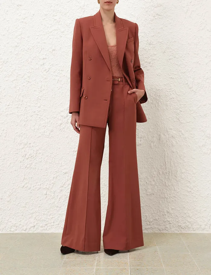 Women Zimmermann Clothing Scoop Neck Bodysuit Blush