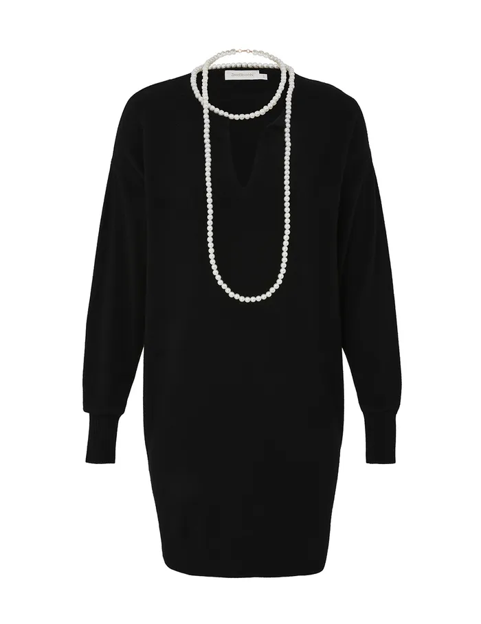 Women Zimmermann Dresses Crush Necklace Mini Dress Black