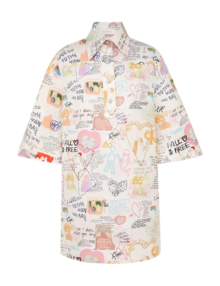 Women Zimmermann Dresses Crush Tunic Dress Dear Diary
