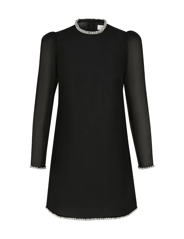 Women Zimmermann Dresses Illustration Diamante Mini Black