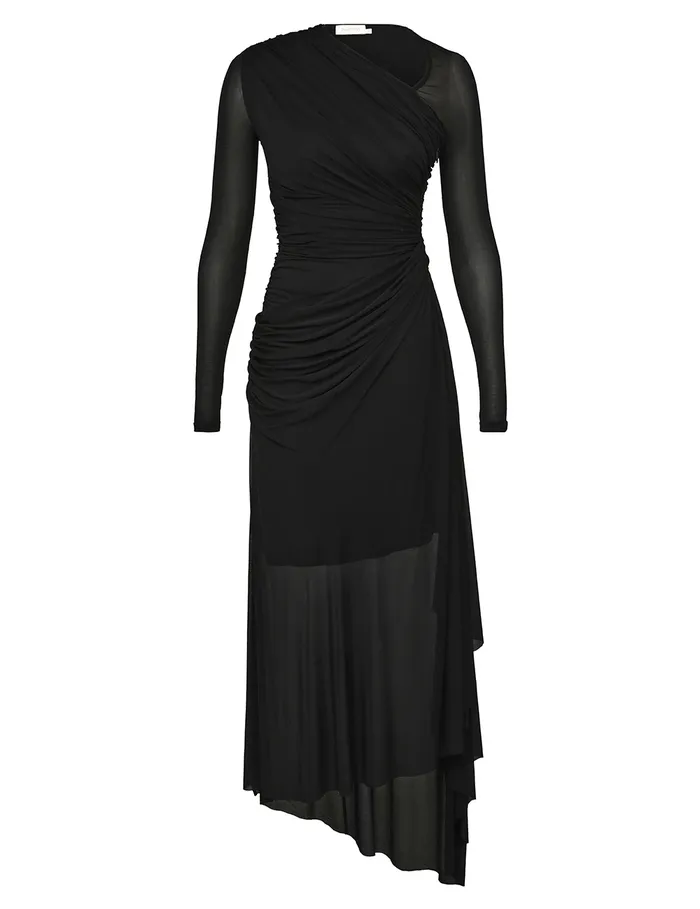 Women Zimmermann Dresses Illustration Gathered Dress Black