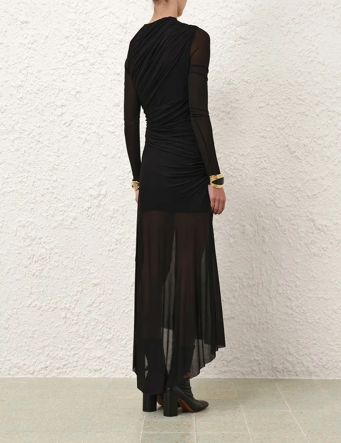 Women Zimmermann Dresses Illustration Gathered Dress Black