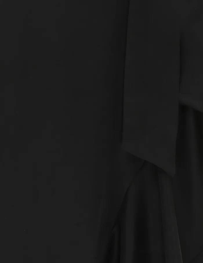 Women Zimmermann Dresses Silk Wrap Midi Dress Black