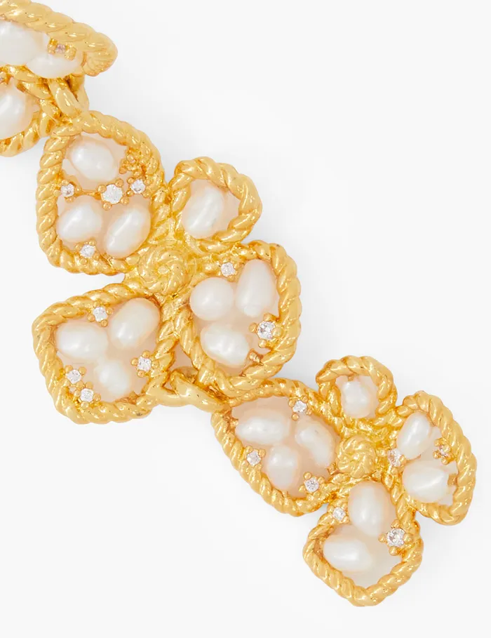 Women Zimmermann Earrings Bloom Large Dangles Goldpearl