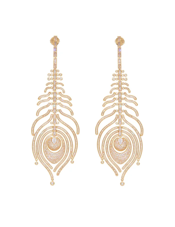 Women Zimmermann Earrings Muse Chandeliers Gold