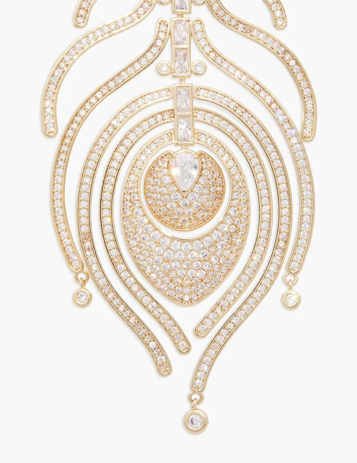 Women Zimmermann Earrings Muse Chandeliers Gold