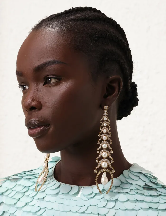 Women Zimmermann Earrings Muse Drop Earrings Goldpearl