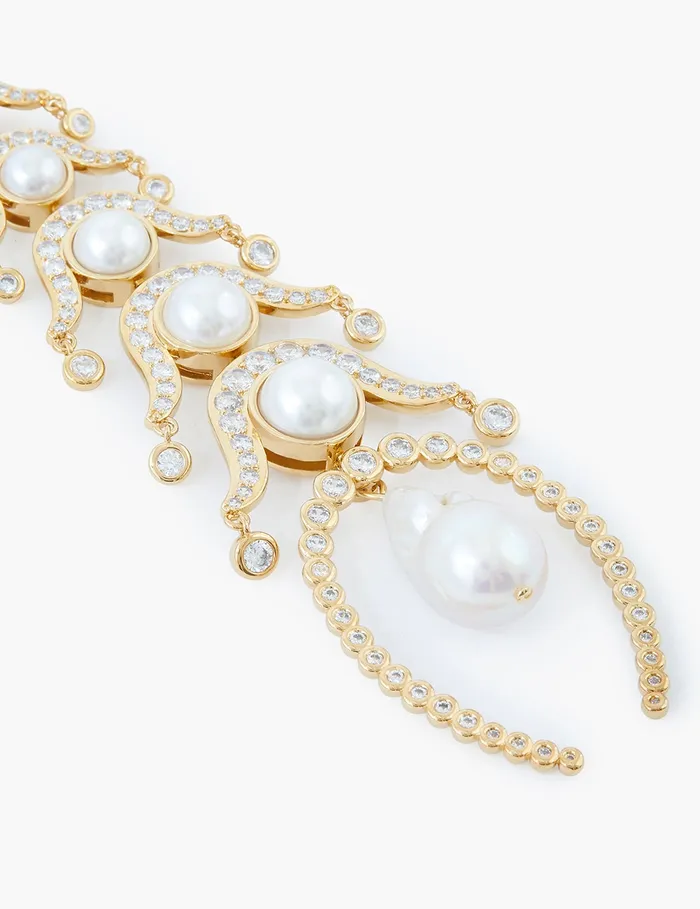 Women Zimmermann Earrings Muse Drop Earrings Goldpearl