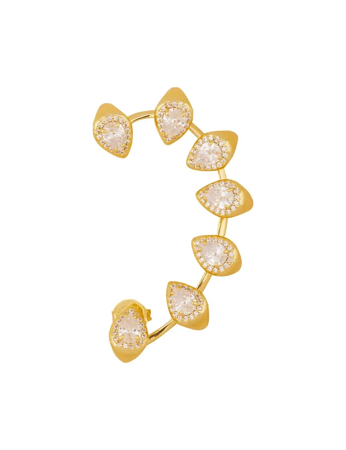Women Zimmermann Earrings Radiant Ear Cuff Gold
