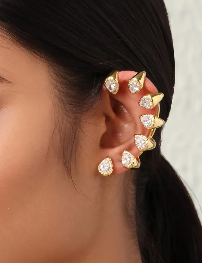 Women Zimmermann Earrings Radiant Ear Cuff Gold
