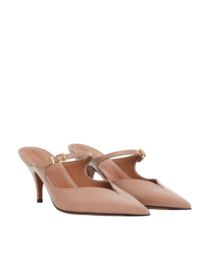 Women Zimmermann Heels Aura Mule 65 Biscuit
