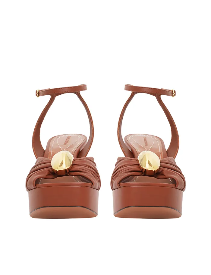 Women Zimmermann Heels Gleam Sandal 120 Tan