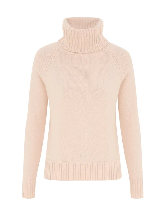 Women Zimmermann Knitwear Funnel Neck Sweater Macadamia