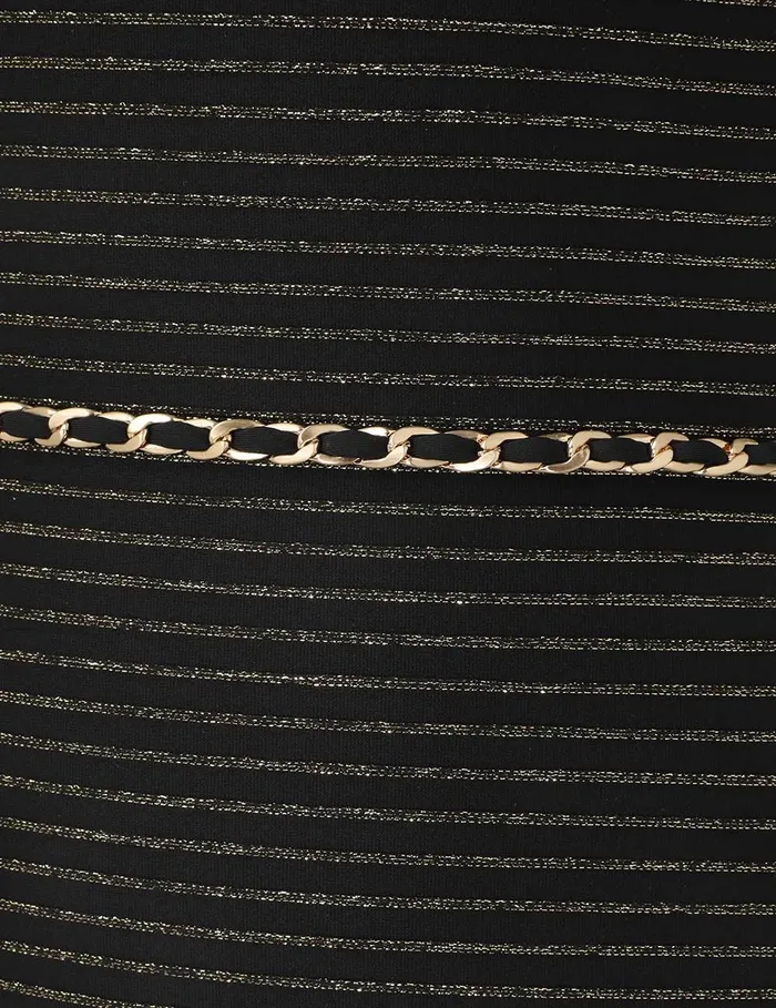 Women Zimmermann One Pieces Waverly Bandeau Chain 1pc Blackgold