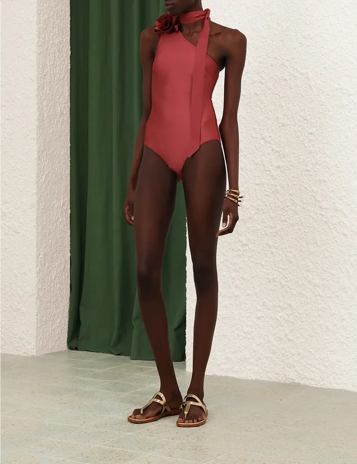 Women Zimmermann One Pieces Waverly One Shoulder 1pc Musk