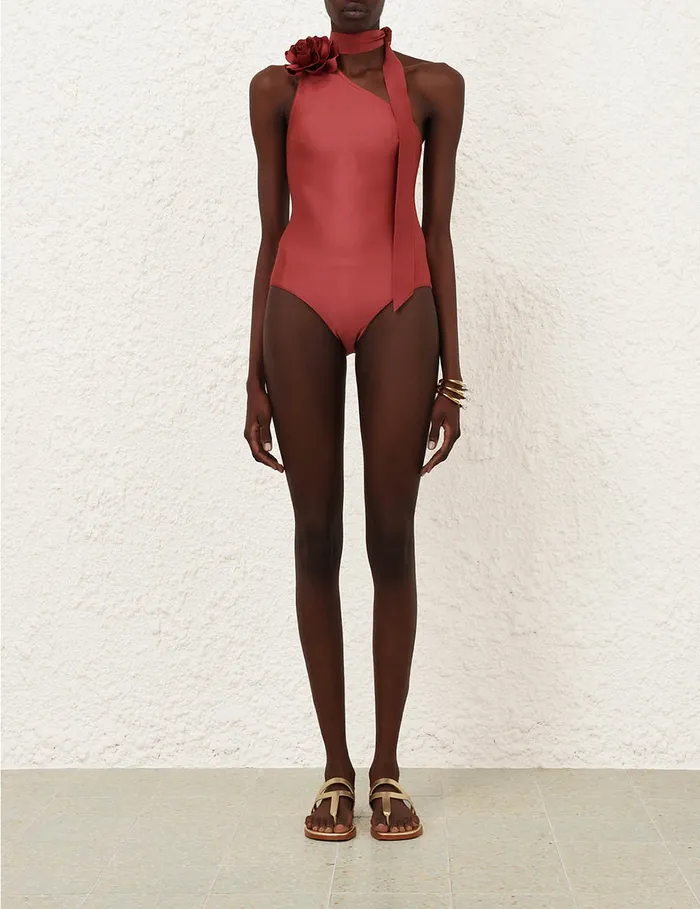 Women Zimmermann One Pieces Waverly One Shoulder 1pc Musk