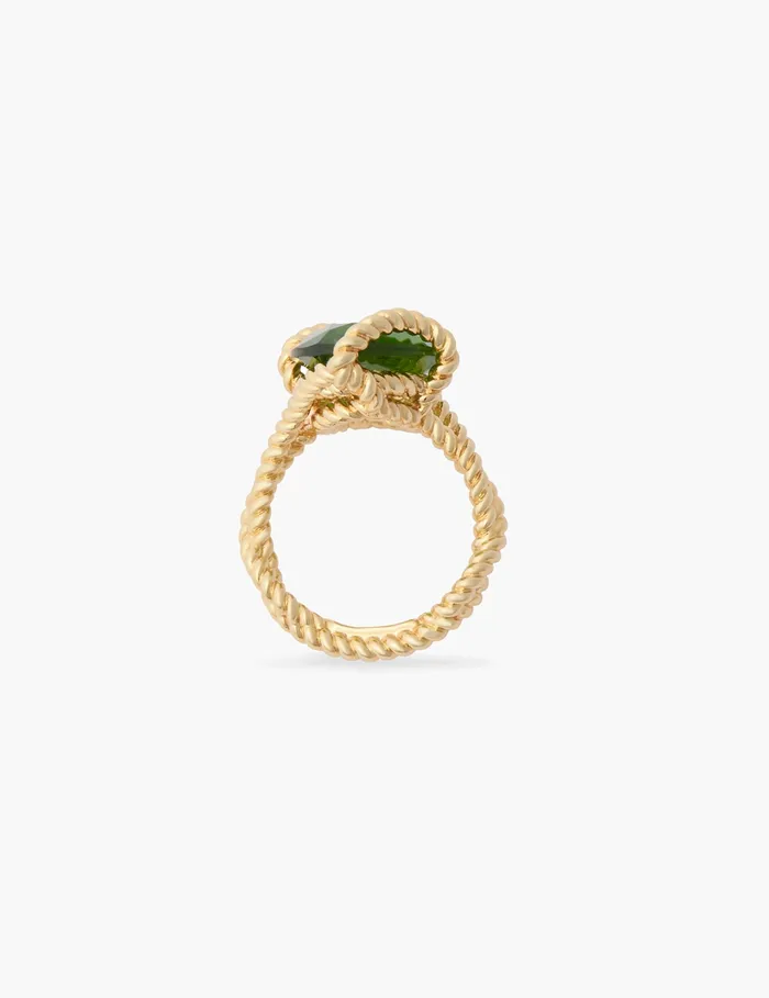Women Zimmermann Rings Bloom Oval Ring Goldemerald