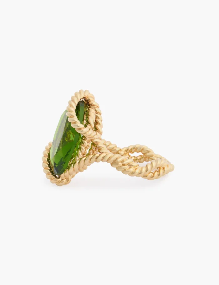Women Zimmermann Rings Bloom Oval Ring Goldemerald