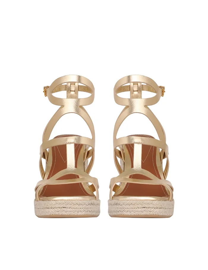 Women Zimmermann Sandals Bay Espadrilles 110 Gold