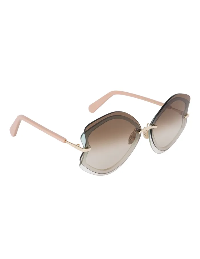 Women Zimmermann Sunglasses Gleam Oversize Caramel