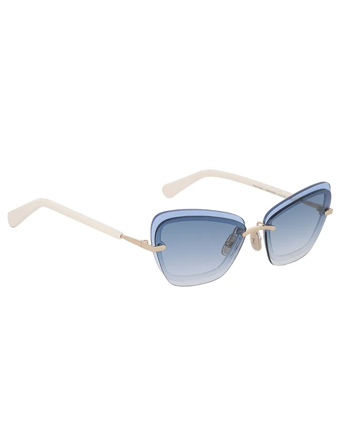Women Zimmermann Sunglasses Gleam Square Denim