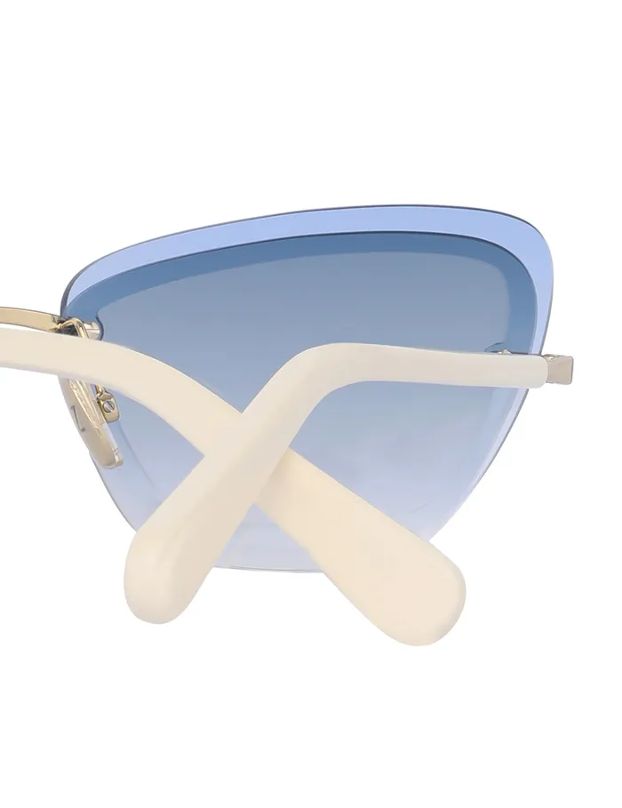 Women Zimmermann Sunglasses Gleam Square Denim
